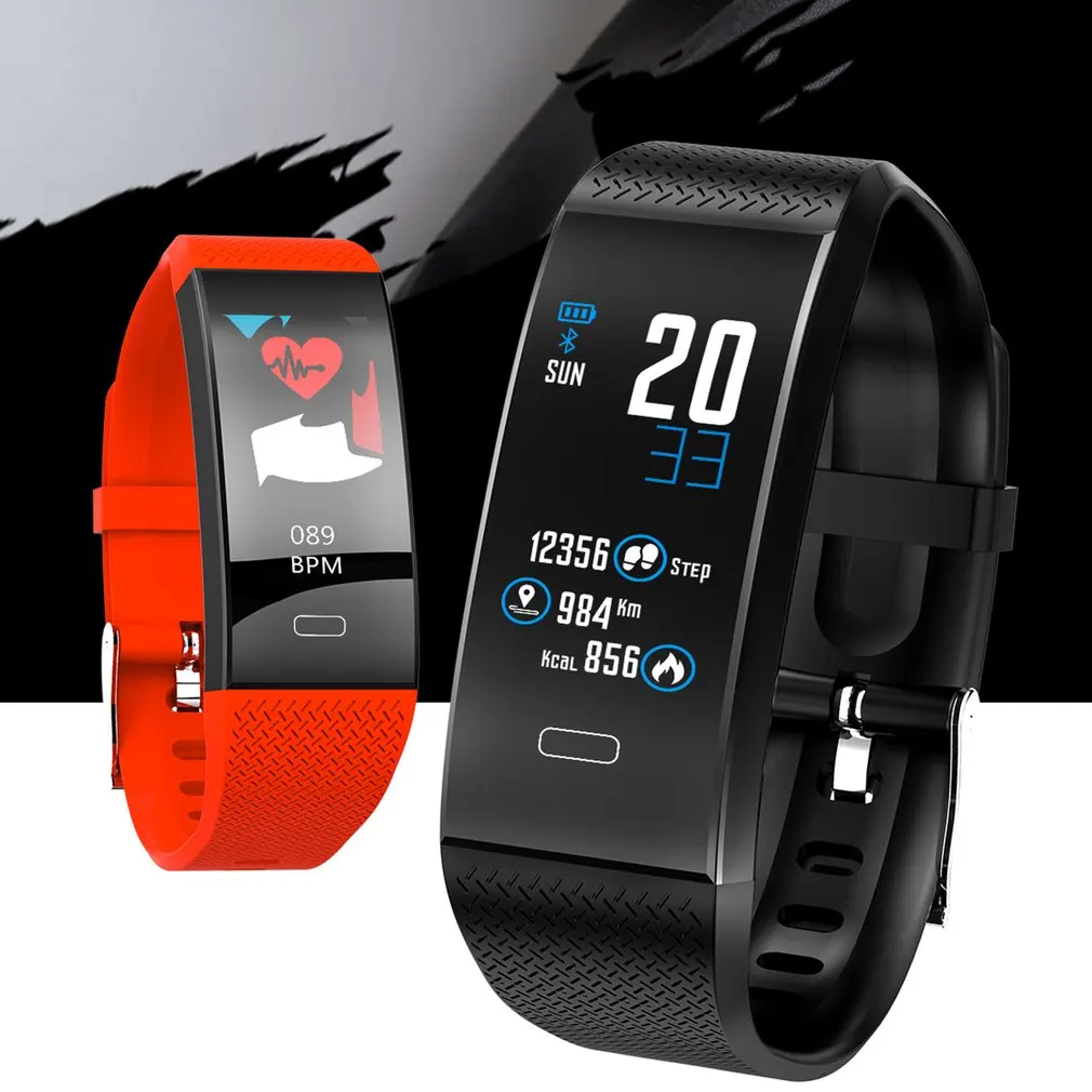 3D IP67 Водонепроницаемый Экран Smart Band Поддержка сердечного ритма крови Давление