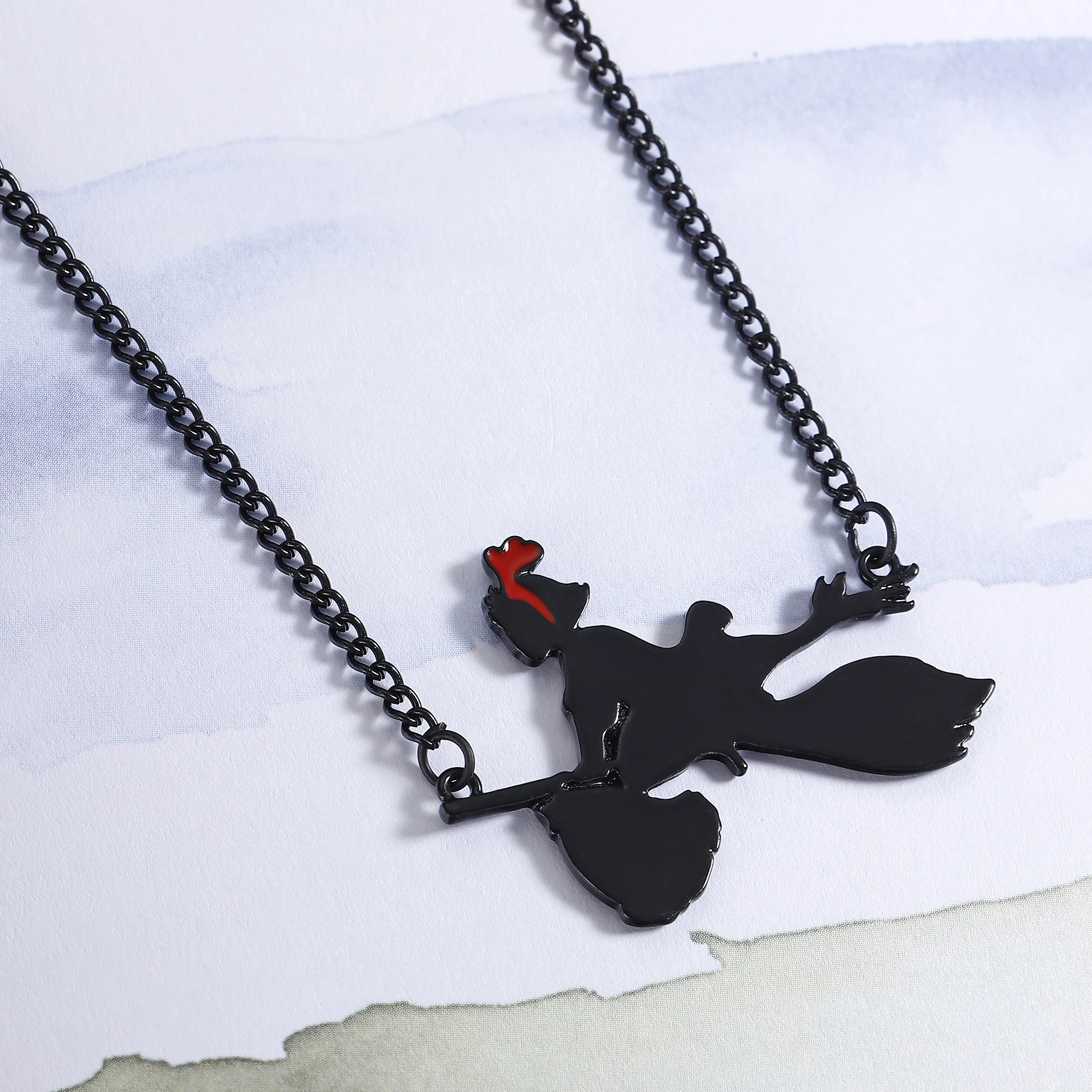 

Miyazaki Anime Kiki's Delivery Service Figure Necklace Hayao Miyazaki Comic Kiki Pendant Cosplay Jewelry Girls Birthday Gift