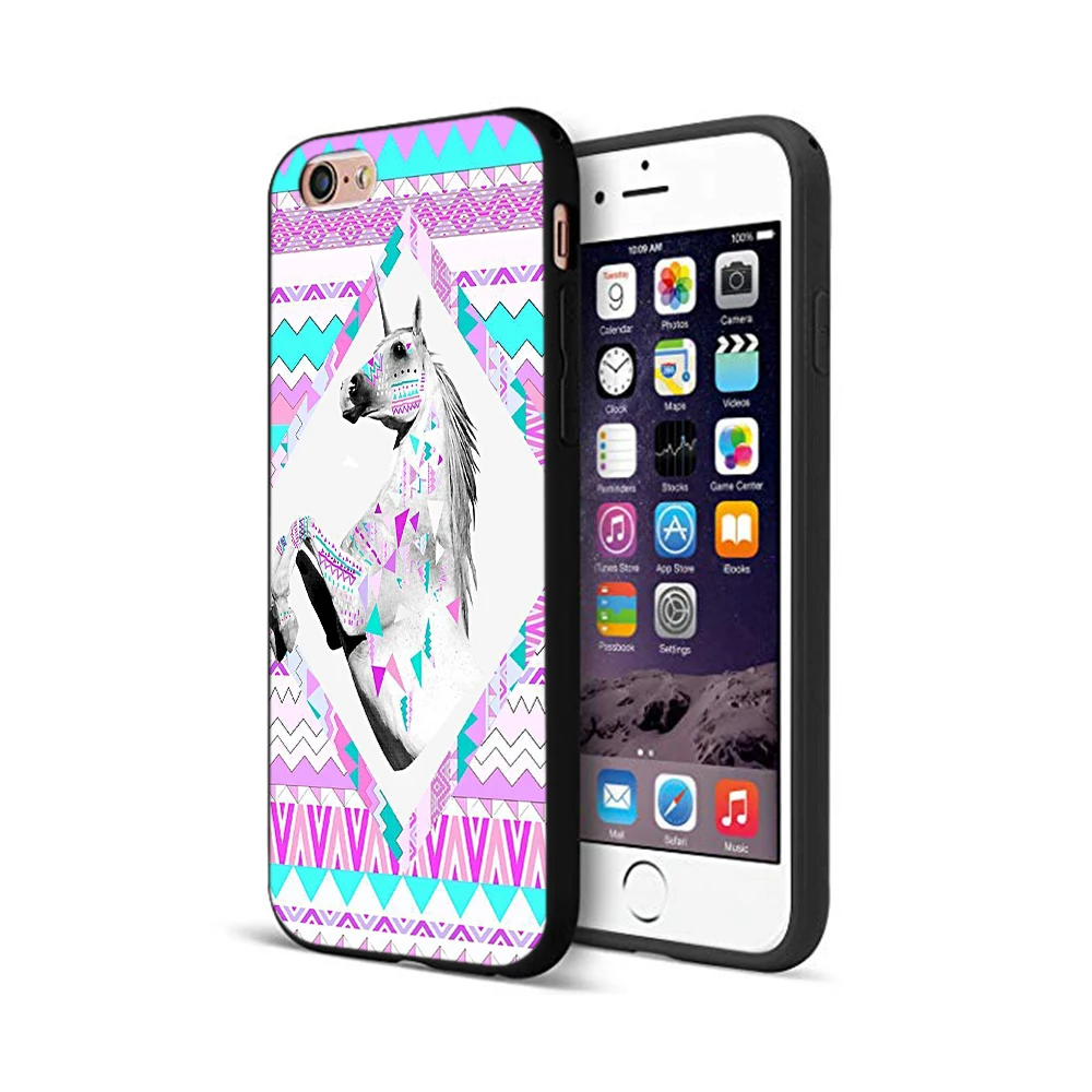 black tpu case for iphone 5 5s se 2020 6 6s 7 8 plus x 10 case cover for iphone xr xs 11 pro max case rainbow lovely unicorn free global shipping