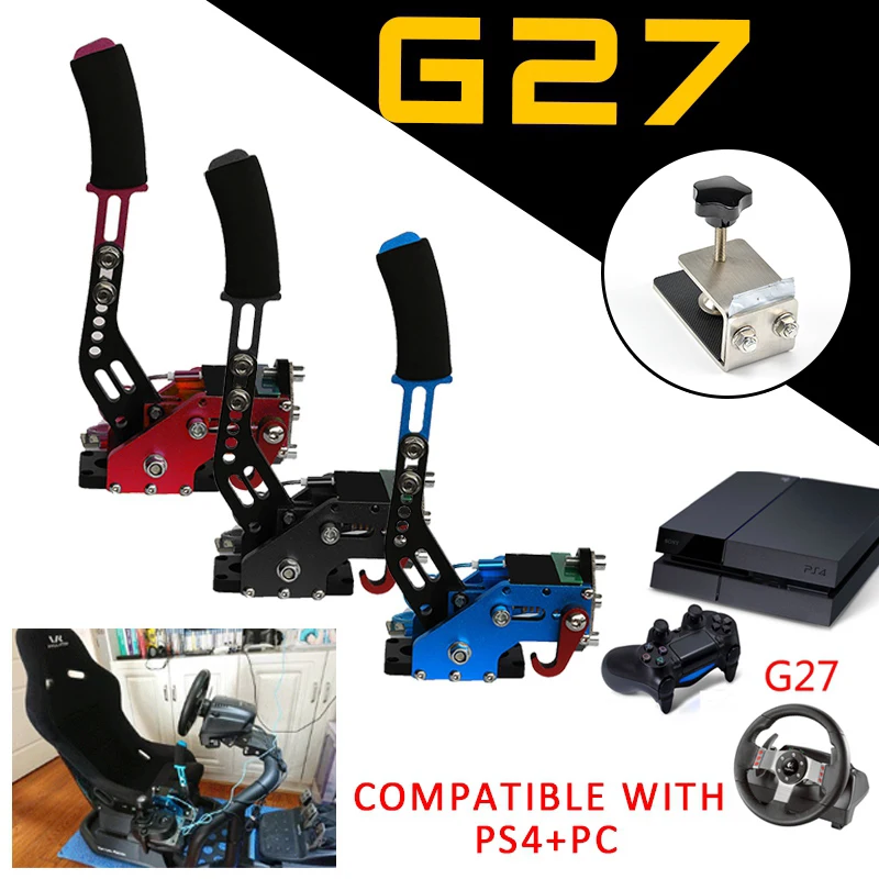 PS4+ PC G27/G29/G920 T300RS logitech тормозная система ручной тормоз USB Ручной тормоз+ зажим для гоночных игр Запчасти для авто