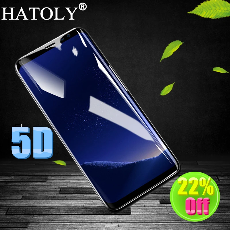 HATOLY 5D закаленное стекло для Samsung Galaxy J8 2018 защита экрана J810f полное покрытие пленка