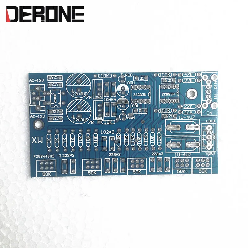 AC двойной 12 v-18 v NE5532 предусилитель PCB для Audiophile DIY