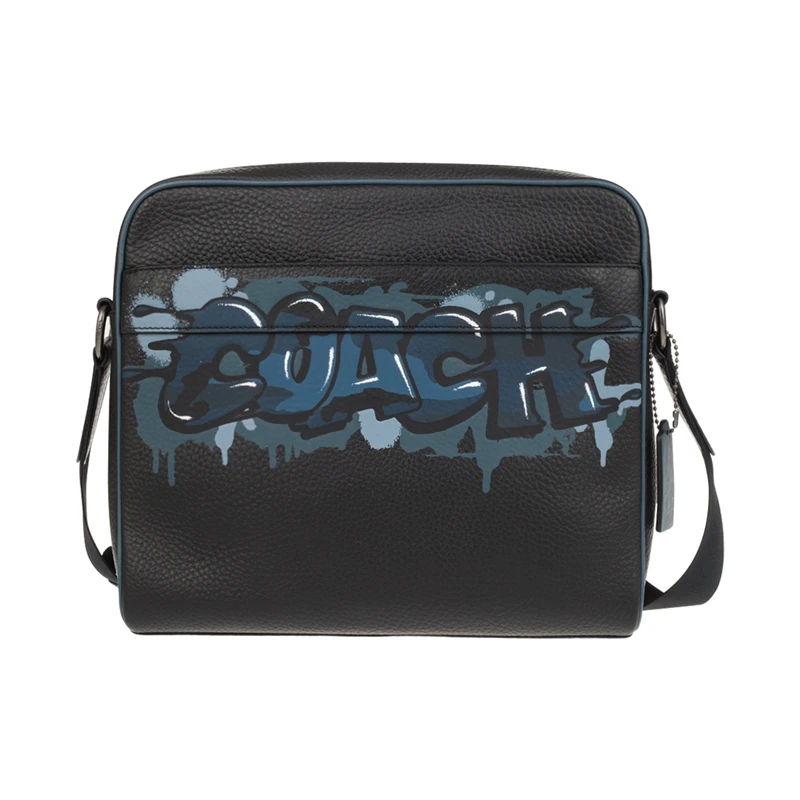MENS COACH (F50483) KEITH HARRING CHARLES CAMERA HULA LEATHER CROSSBODY BAG |
