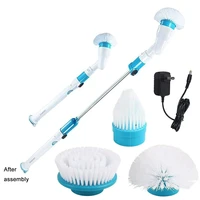 turbo scrub electric cleaning brush adjustable waterproof cleaner wireless charging clean bathroom kitchen cleaning tools set