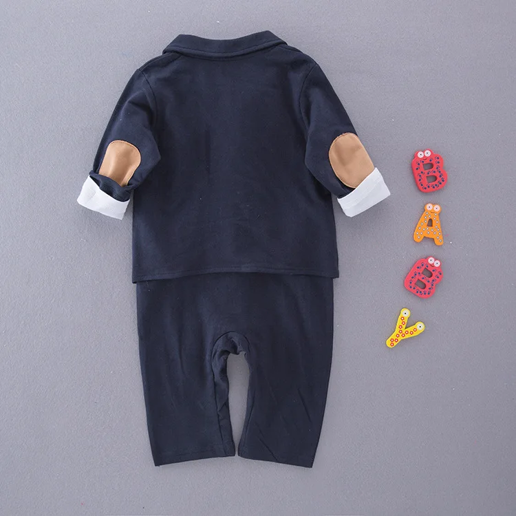babzapleume Spring New Born Clothing Sets Baby Outfit Boys Clothes Fashion Coat+Long Sleeve Rompers Gentleman Jumpsuit BC1710-1 |