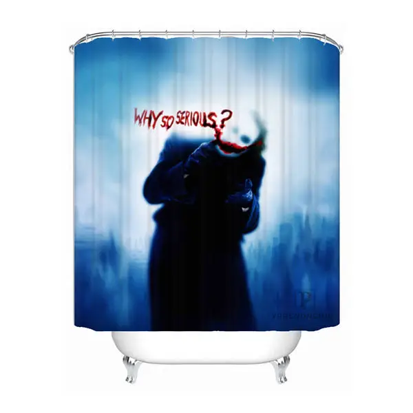 Shower Curtain Пользовательские Бэтмен комиксы Джокер Харли Квинн Душ Ванна занавеска Mildewproof водонепроницаемый полиэстер различные размеры#0421-21-78 - Цвет: Shower Curtain
