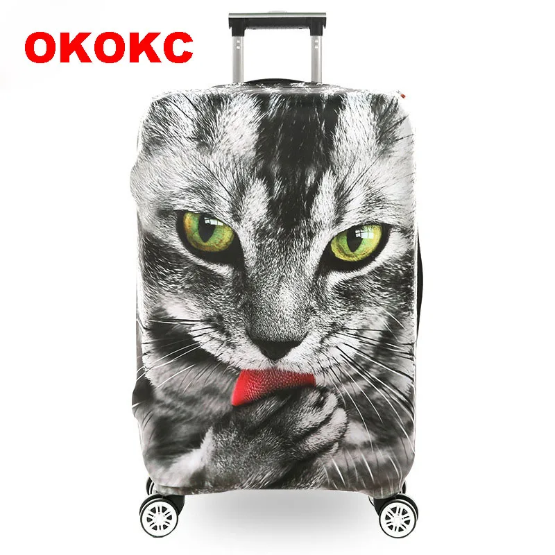 OKOKC милые Защитные чехлы для багажа в виде белки эластичные чемоданы на колесиках