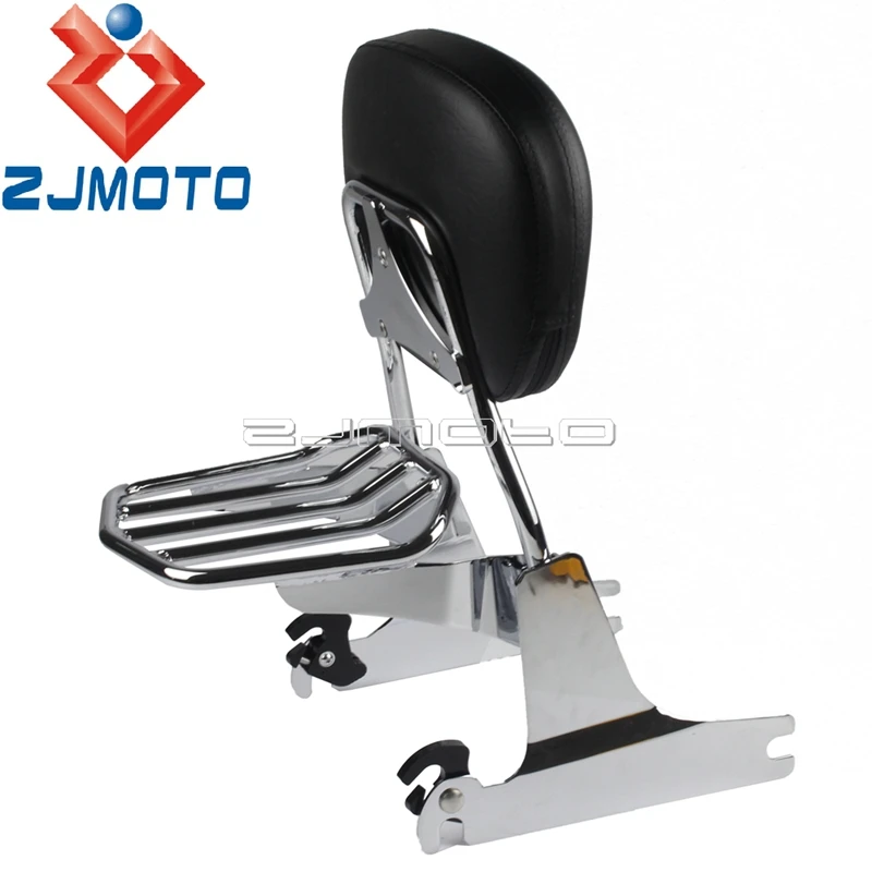 Мотоцикл Съемная сидси бар спинки багажная стойка для Harley Dyna Super Glide Low Rider Sport Wide Glide FXD 2002-2005
