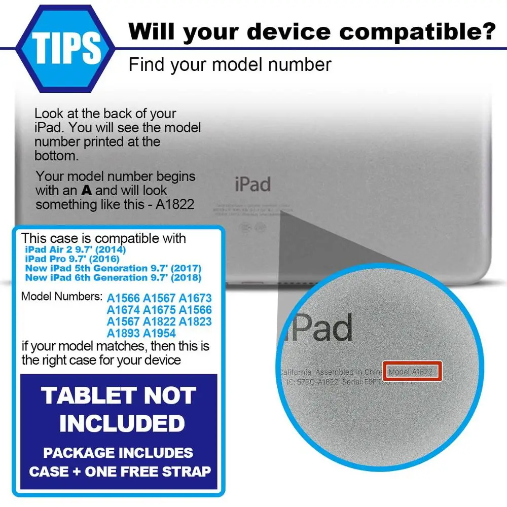 Чехол для iPad 6 го/5 го поколения гибридный защитный чехол с поворотом на 360
