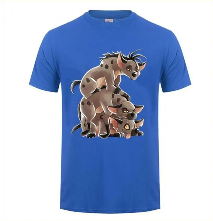 Пользовательские футболки Hyena Stack Футболка мужская Mufasa Король Лев Симба Harajuku