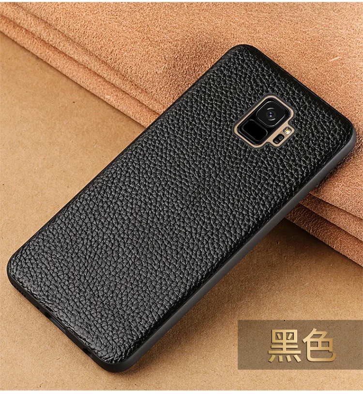 Натуральная кожа чехол для телефона для samsung S7 S8 S9 Plus Note 8 9 чехол с зернистой текстурой задняя крышка для A3 A5 A7 A8 J5 J7 чехол s