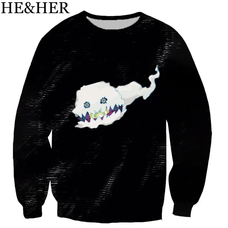 

Kanye West Kids see ghost men women 3D color printed sweatshirts unisex hip hop style streetwear casual sweatshirt hooded top