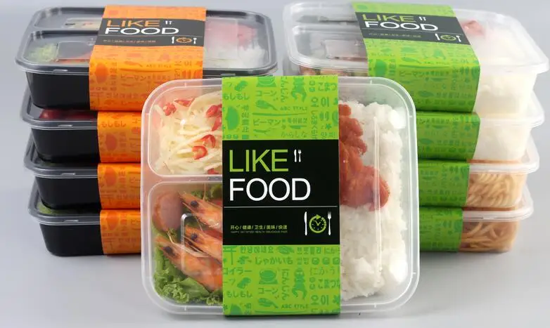 Посуда с 3 отделениями и крышками контейнер для хранения продуктов еды пикника