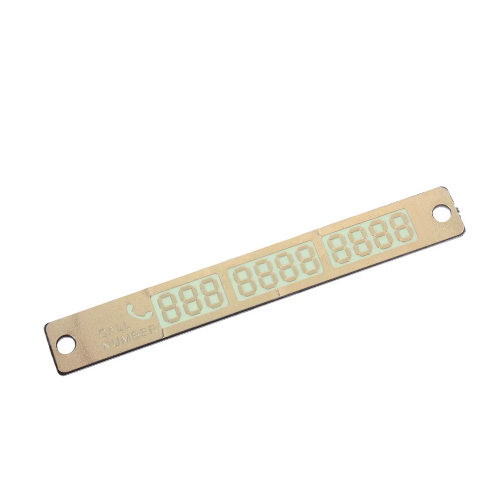 Temporary Car Parking Card Sticker Telephone Number Notification Night Light Sucker Plate Styling Phone | Обустройство дома