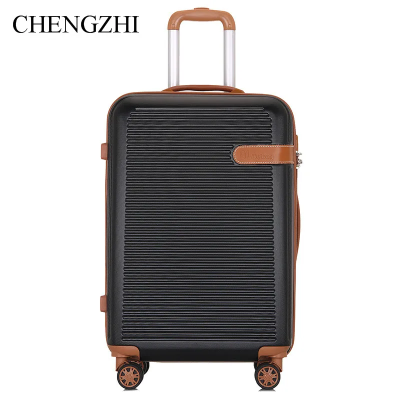 CHENGZHI Новый Расширенный слой чемоданов на колесиках 20 24 28 дюймов брендовый