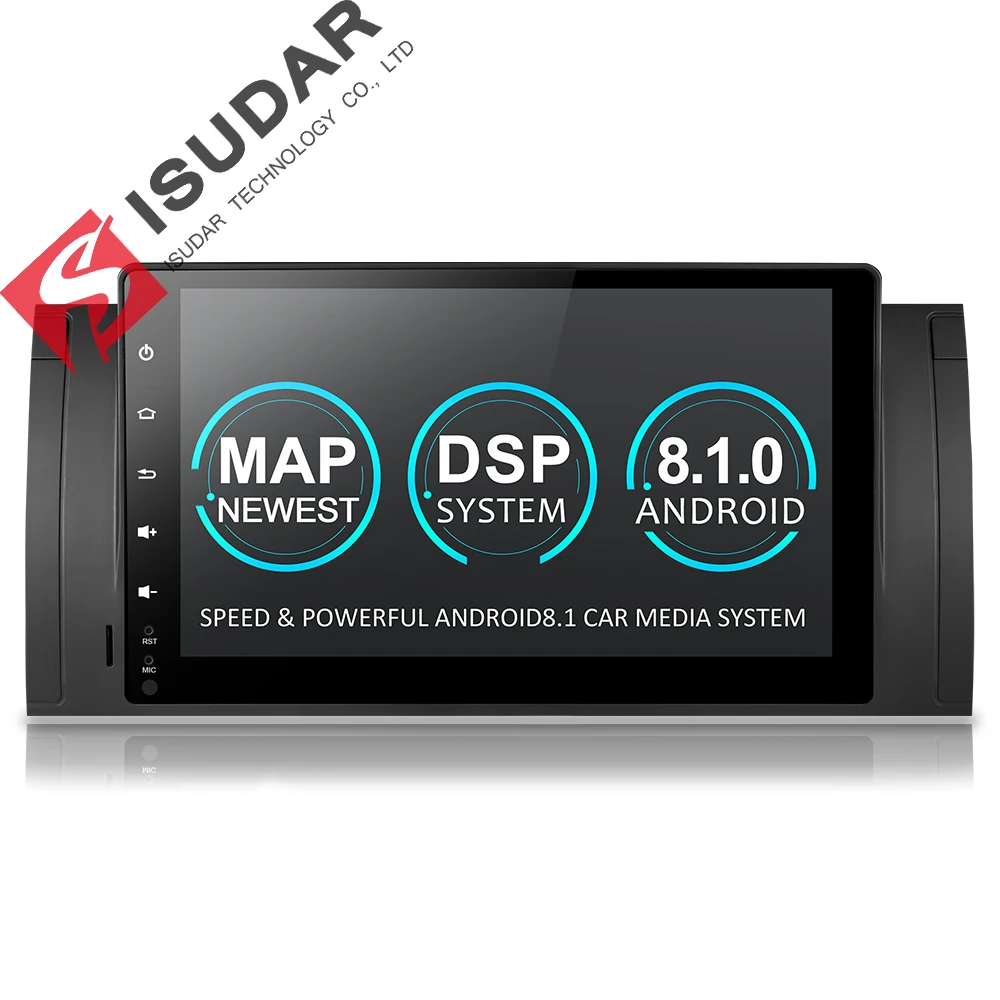 Isudar автомобиля мультимедийный плеер gps Automotivo Android 8 1 один Din для BMW/E39/E53/X5/M5 радио FM 4 ядра Оперативная память 2