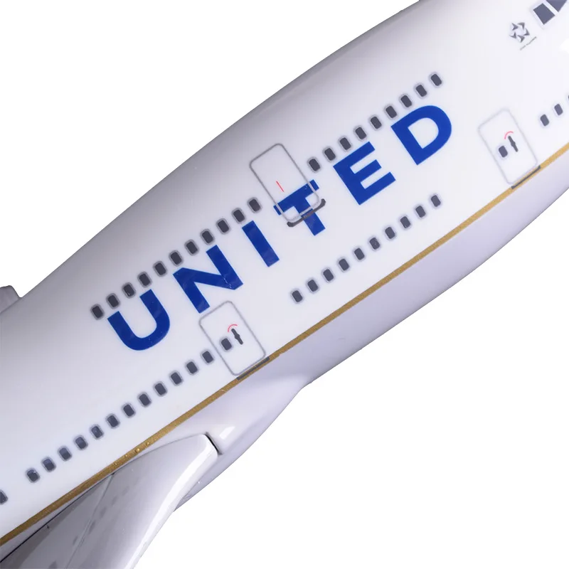 Модель самолета из смолы 47 см модель Боинг 747 United Airlines США B747 аэробуса Коллекция