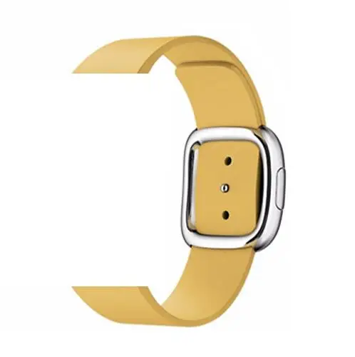 Кожаный современный ремешок с пряжкой для Apple Watch band 4 42 мм/38 мм iwatch band 3 44 мм/40 мм correa браслет аксессуары для часов