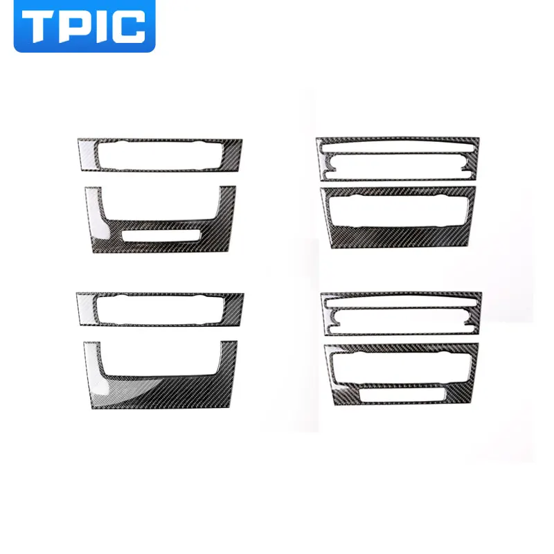 TPIC кондиционер из углеродного волокна CD панель декоративная накладка для BMW E90