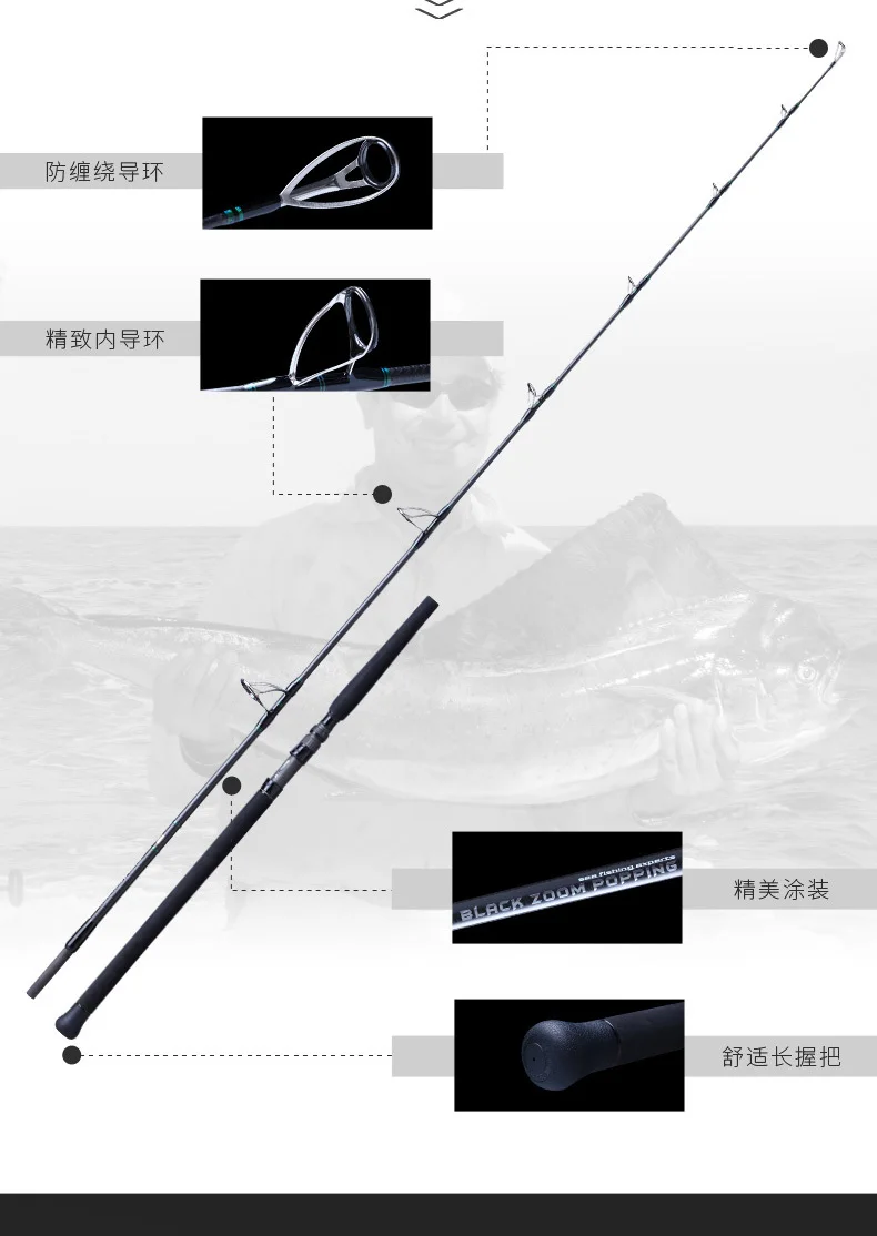 ECOODA EBZP popping rod полный Fuji части океана popping rod shore отсадка rod Лодка rod 862 s/832 s 2,59/2,52 m PE5-8/4-6