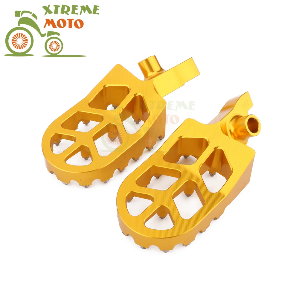 Красные ЧПУ MX широкие подножки подставки для педали Suzuki RMZ 250 450 RMZ250 2007 2009 RMZ450 2005