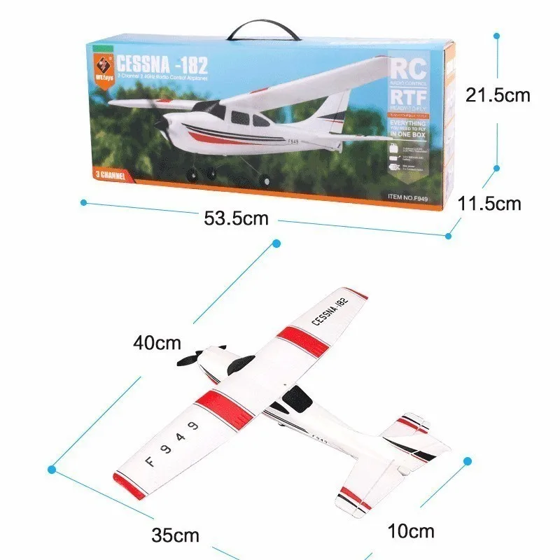 2019 WLtoys F949 Sky King 2 4G радиоуправляемый самолет с неподвижным крылом RTF