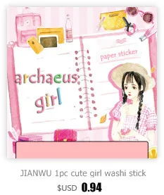 Jianwu 50 шт./мультфильм милый декоративные наклейки, японский DIY наклейки, наклейки на ноутбук Kawaii
