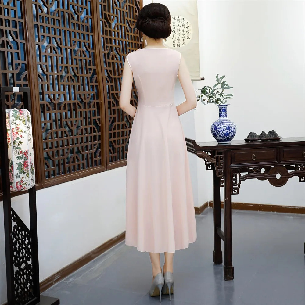 Шанхай история новая распродажа Весна аозай Вьетнам cheongsam платье для женщин традиционная одежда аозай комплект длинный qipao