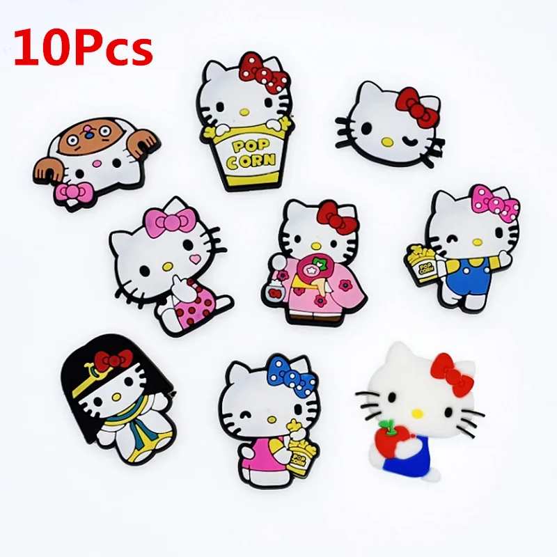 Новый 10 шт. Kawaii мультфильм прекрасный рисунок Hello Kitty девочек мягкие деко