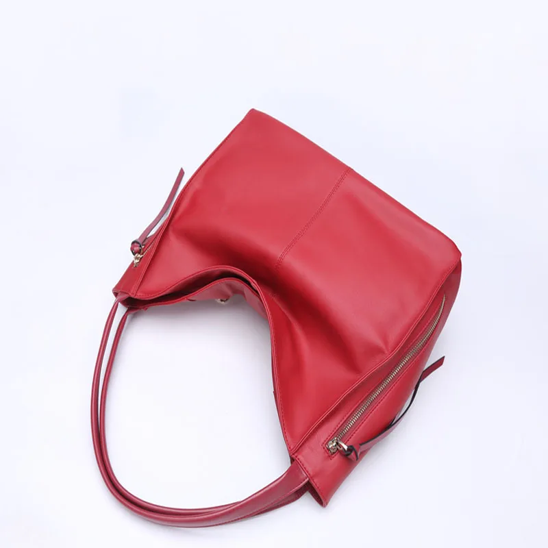 HONGU роскошная 100% Натуральная воловья кожа женская сумка сумки на плечо деловая