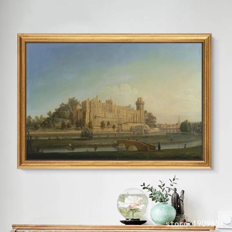 Хлопковая классическая белая картина без рамки с парусной лодкой морской пейзаж