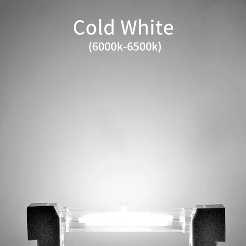 Cold white R7S светодиодный светильник COB стеклянная трубка 78 мм 8 Вт 118 мм 13 Вт Замена галогенной лампы 80 Вт J78 J118 лампарда Точечный светильник AC 220 В 240 В - Испускаемый цвет: Cold white