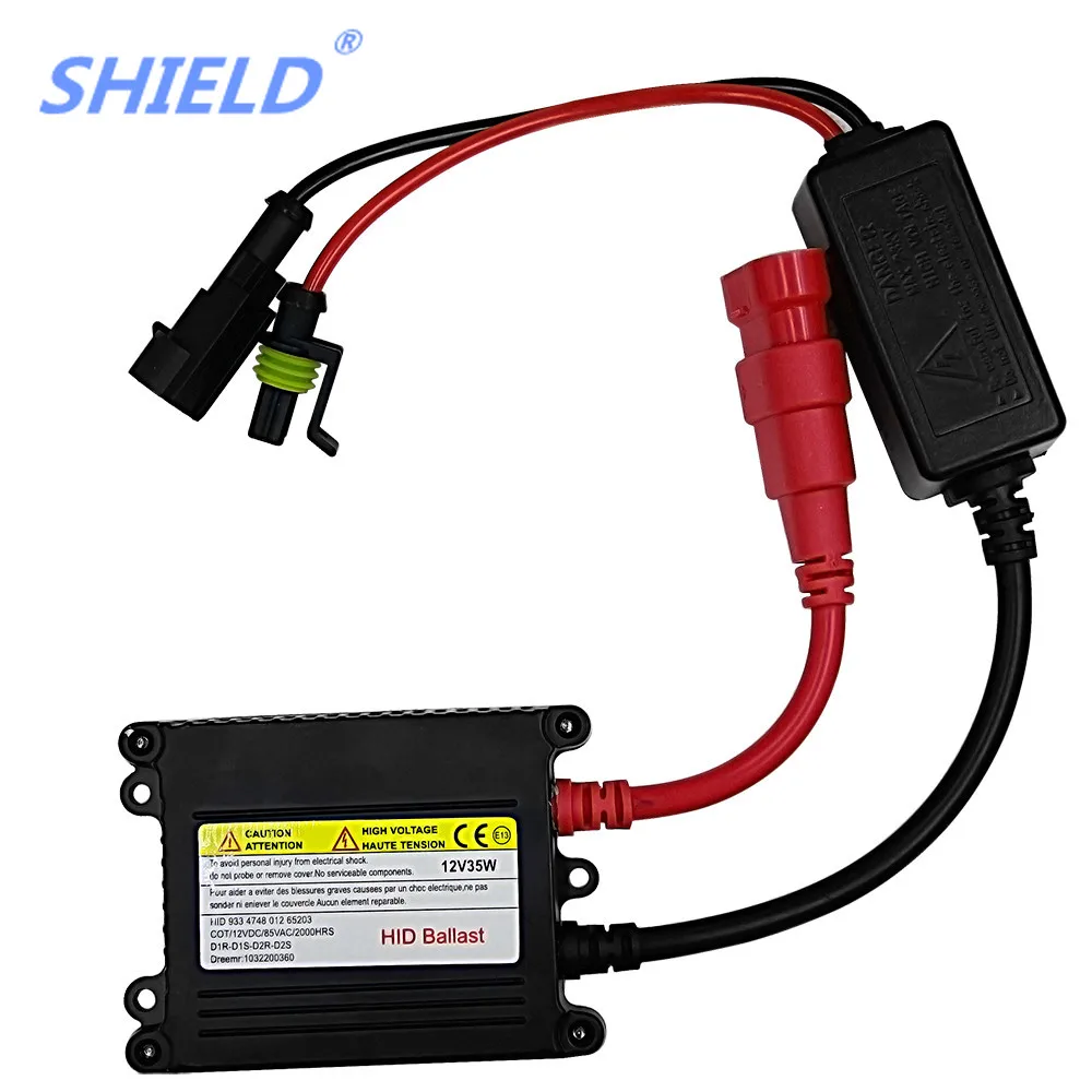 Щит 1 шт. 35 Вт 55 DC Xenon блок зажигания H4 H7 H11 H3 9005 9006 880 H13 HID балласт Автомобильные фары