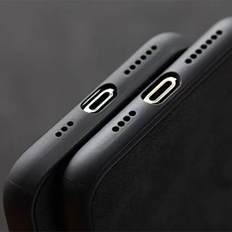 Чехол для телефона Apple iPhone 7 plus 8 X XR XS Max чехол роскошный кожаный автомобиля ALCANTARA |
