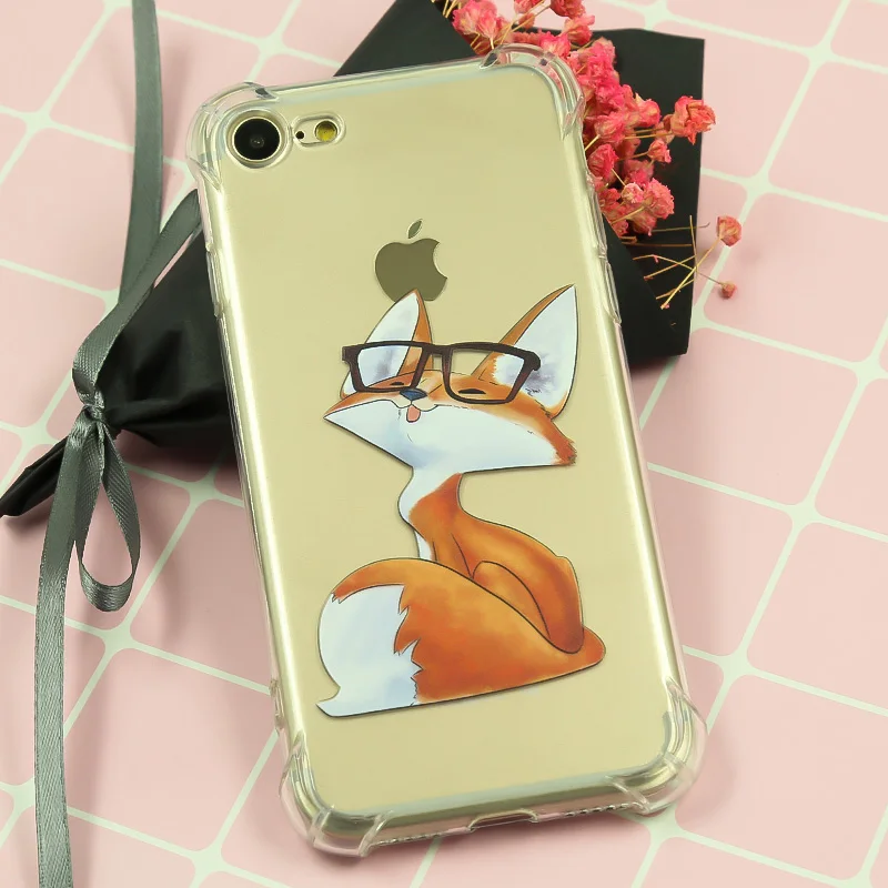 Caseriver противоударный чехол для iPhone 6 S 7 8 Plus X силиконовый из ТПУ с изображением