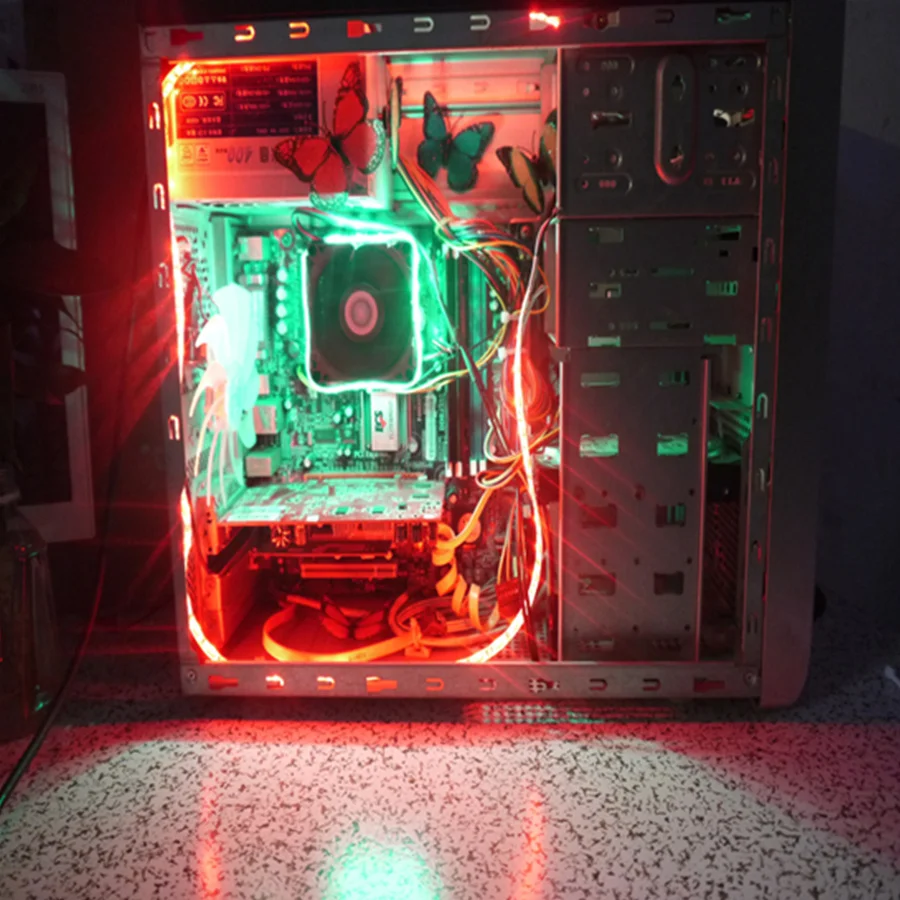 5050 SMD RGB Светодиодная лента постоянного тока 12 В Водонепроницаемая светодиодная
