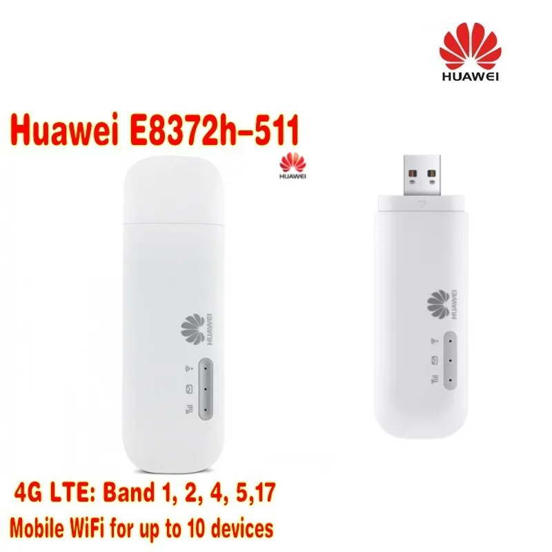 Lot of 40pcs Huawei E8372h-511 LTE USB Wingle Band B1/B2/B4/B5/B17 2100/1900/AWS/850/700/1700 3G modem.DHL shipping