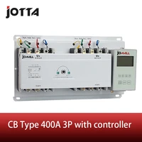 400a 3 poles 3 phase automatic transfer switch ats with english controller