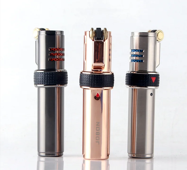 Jobon metal slim 3 Jet turbo газовая зажигалка, функция блокировки ветрозащитная Зажигалка 89*19*19 мм