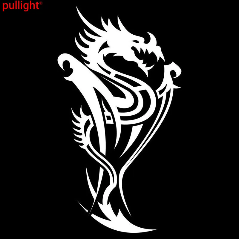 

9.1*16.5CM Tribal Dragon Design Art Car Stickers Vinyl Car Styling Bumper Decals