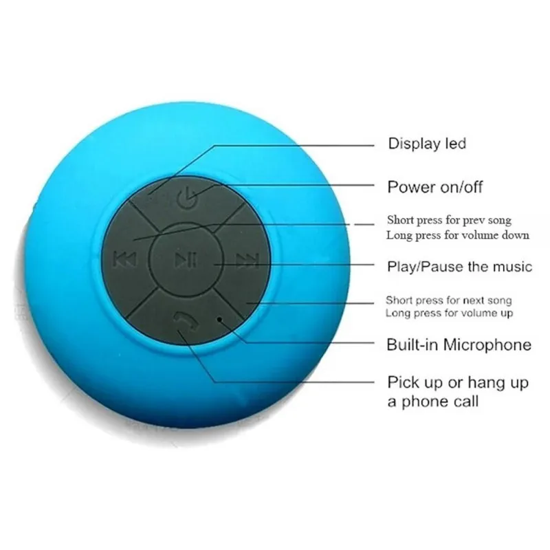 Портативный Мини Bluetooth динамик IPX4 водонепроницаемый беспроводной громкой связи