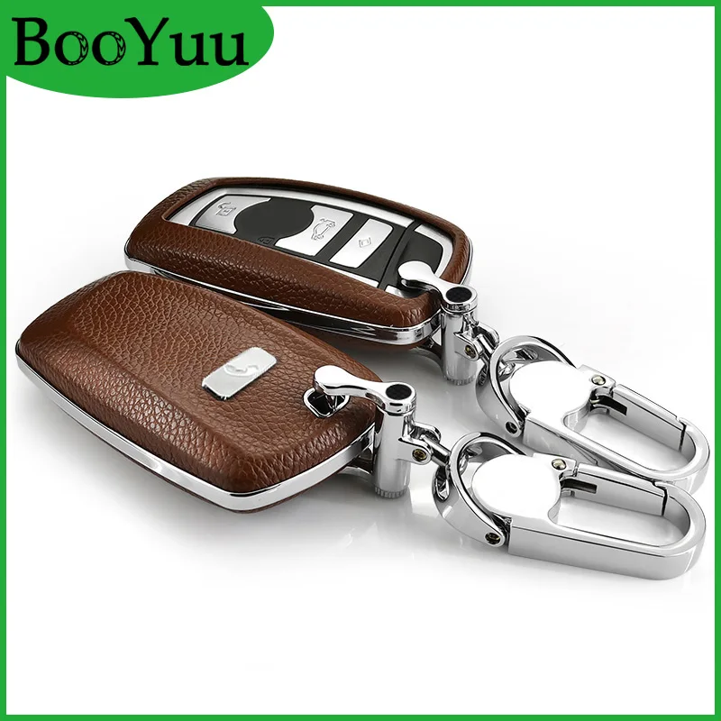 Чехол для ключей BooYuu Fantasy 6 видов цветов из воловьей кожи + ABS BMW 1 2 3 4 5 7 Series All X3 X4 2009