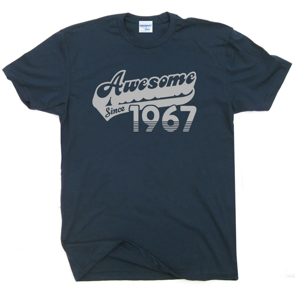 

New Summer Printed Cotton O Neck Tops Free Shipping 1967 Tee Shirt Funny 50Th Birthday Gift Mens Vintage Made T Shirts