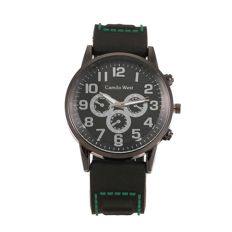 Reloj hombre мужские спортивные часы с силиконовым ремешком кварцевые армейские