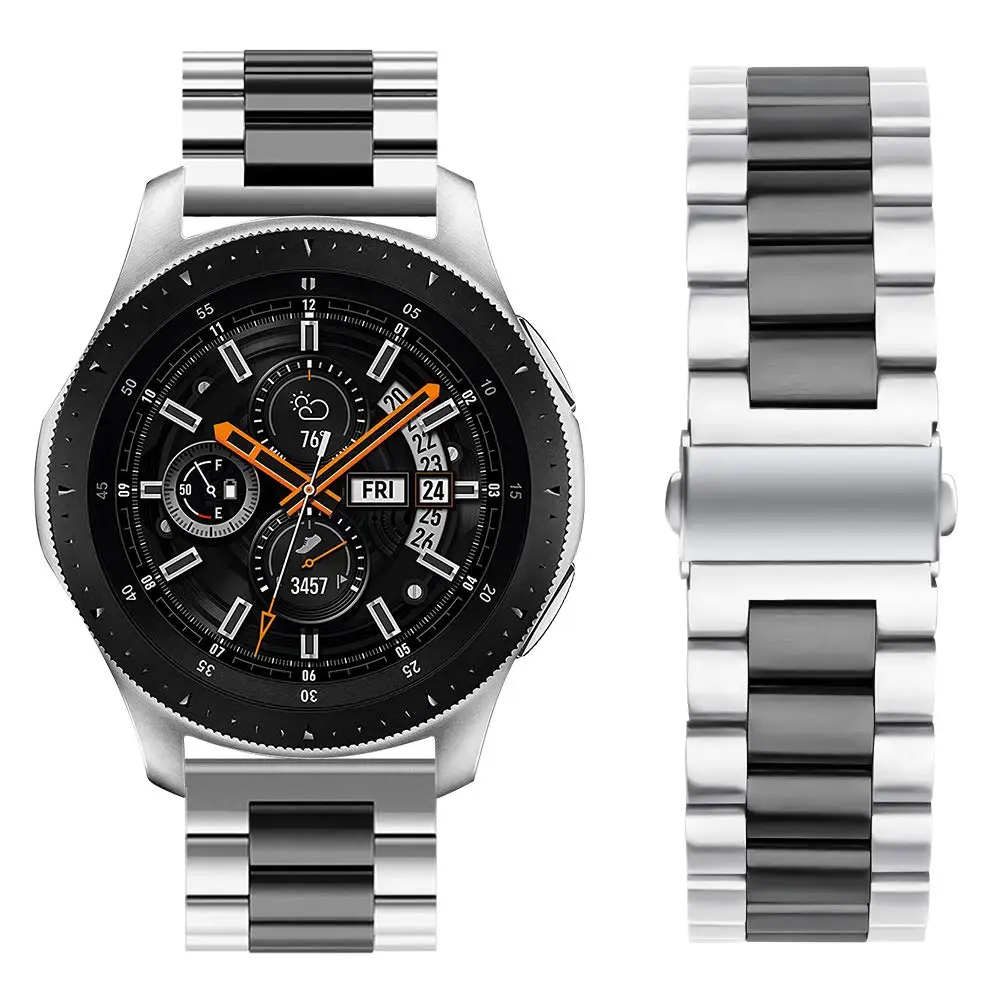 22 мм ремешок для часов Samsung Galaxy Watch 46 браслет из нержавеющей стали Gear S3 Classic/S3 Frontier
