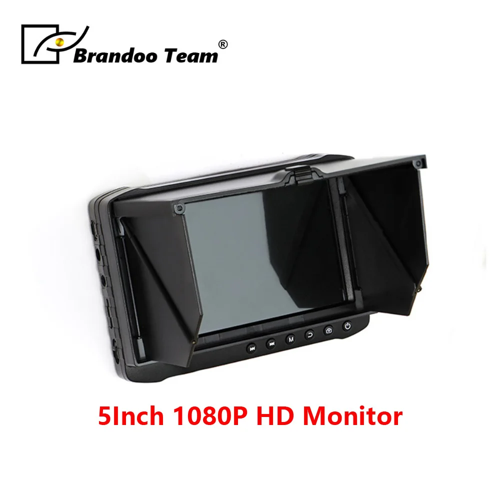 BRANDOO дешевый 5 &quotдюймовый 1080P HD lcd монитор портативный CCTV DVR с солнцезащитной