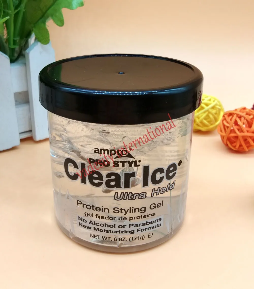 ampro clear ice ultra hold protein styling gel 6oz/171g | Hair Styling Waxes &amp Cream