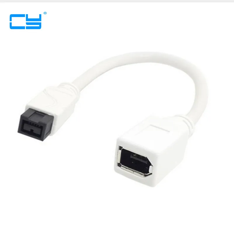 10 см/0 1 м белый IEEE 1394 ieeee1394 6PIN гнездовой к 1394b 9PIN мужской Firewire 400 до 800 Кабель