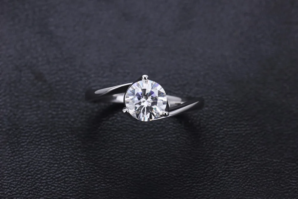 Женское Обручальное кольцо с муассанитами GH 6 5 мм/1CT | Украшения и аксессуары