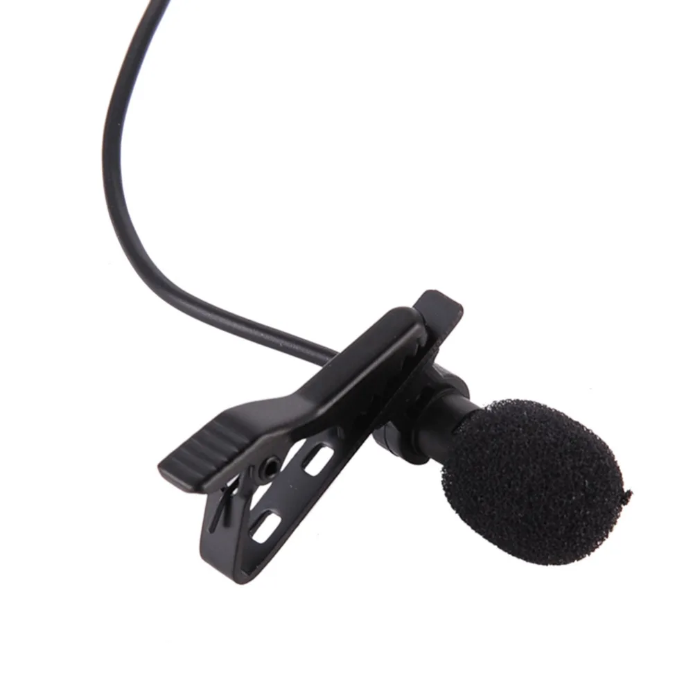 Клип на лацкане Lavalier микрофон 3 5 мм разъем Hands free мини проводной конденсаторный